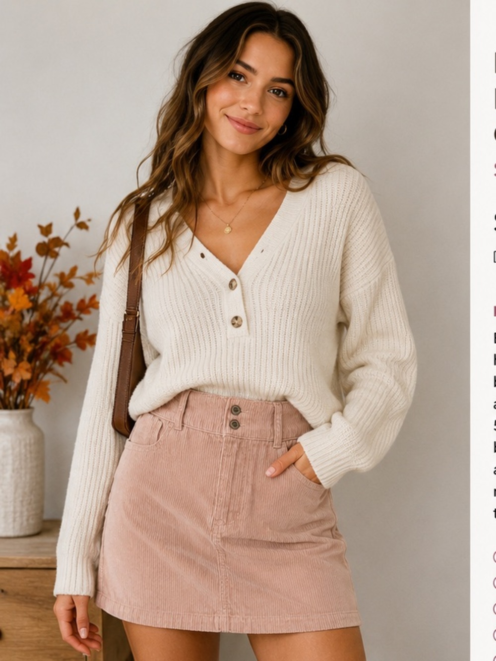 NWT Hollister Ultra High-Rise Blush Pink Corduroy Mini Skirt NWT Size 3